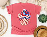 Patriotic Cupcake graphic tee in Watermelon