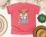 100 Days Of School Baseball graphic tee in Watermelon
