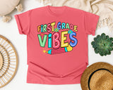 First Grade Vibes Marquee graphic tee in Watermelon