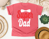 Super Dad White graphic tee in Watermelon