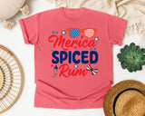Merica Spiced Rum graphic tee in Watermelon