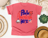 All American Wife graphic tee in Watermelon