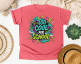 Too Cool For School Graffiti graphic tee in Watermelon