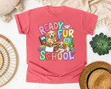 Ready Fur School Puppies graphic tee in Watermelon