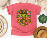 First Day Of School Marquee graphic tee in Watermelon
