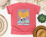 100 Days Of School Rainbow Bow graphic tee in Watermelon