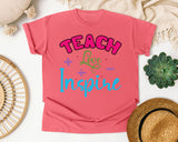 Teach Love Inspire Math graphic tee in Watermelon