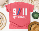 Never Forget White 5 graphic tee in Watermelon