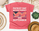 Patriot Day Never Forget graphic tee in Watermelon