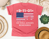 We Will Always Remember graphic tee in Watermelon