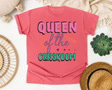 Queen Of The Classroom graphic tee in Watermelon