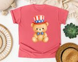 Teddy Bear With Bow Tie graphic tee in Watermelon