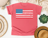 American Flag graphic tee in Watermelon