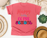 Happy Last Day Of Preschool graphic tee in Watermelon