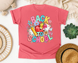 Back To School Apple Flowers graphic tee in Watermelon
