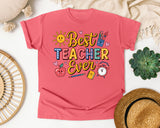 Best Teacher Ever Grey graphic tee in Watermelon