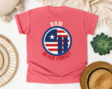 Never Forget White 6 graphic tee in Watermelon