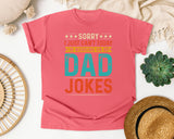 Sorry I Just Can't Today I'm Working On My Dad Jokes graphic tee in Watermelon
