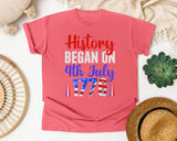 History Began On 4th July 1776 graphic tee in Watermelon