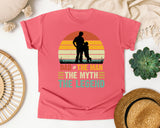 Dad The Man The Myth The Legend Black graphic tee in Watermelon