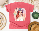 Woman In Uncle Sam Hat graphic tee in Watermelon