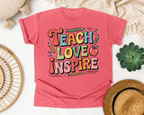 Teach Love Inspire Grey 2 graphic tee in Watermelon