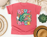 Bruh We Back Alligator graphic tee in Watermelon