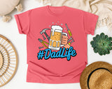 Dad Life Grey graphic tee in Watermelon