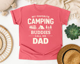 My Favorite Camping Buddies Call Me Dad White graphic tee in Watermelon