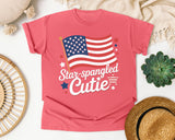 Star Spangled Cutie White 4 graphic tee in Watermelon