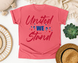 United We Stand graphic tee in Watermelon