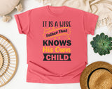 It Is A Wise Father That Knows His Own Child Black graphic tee in Watermelon