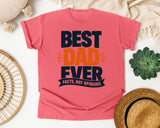 Best Dad Ever Facts Not Opinions Blue graphic tee in Watermelon