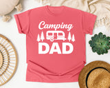 Camping Dad White 2 graphic tee in Watermelon
