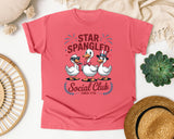 Star Spangled Social Club Since 1776 graphic tee in Watermelon
