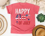Happy 4th Of July White graphic tee in Watermelon