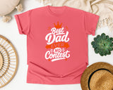 Best Dad Ever No Contest White graphic tee in Watermelon
