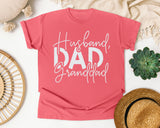 Husband Dad Granddad White graphic tee in Watermelon