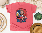 It's A Bad Day To Be A Bear graphic tee in Watermelon