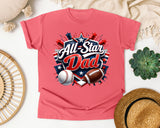 All Star Dad graphic tee in Watermelon