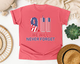 We Will Never Forget Red graphic tee in Watermelon
