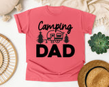 Camping Dad White 3 graphic tee in Watermelon