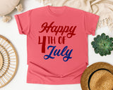 Happy 4th Of July Red graphic tee in Watermelon