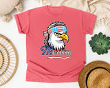 Merica Grey graphic tee in Watermelon