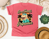 Papasaur graphic tee in Watermelon