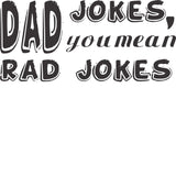 Dad Jokes You Mean Rad Jokes Grey graphic tee in Watermelon