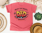 Strong Funny Protector Dad graphic tee in Watermelon
