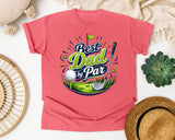 Best Dad By Par Grey 2 graphic tee in Watermelon