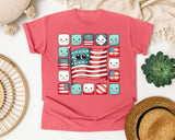 Flag Made Of Marshmallows graphic tee in Watermelon