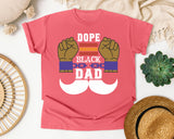 Dope Black Dad White graphic tee in Watermelon
